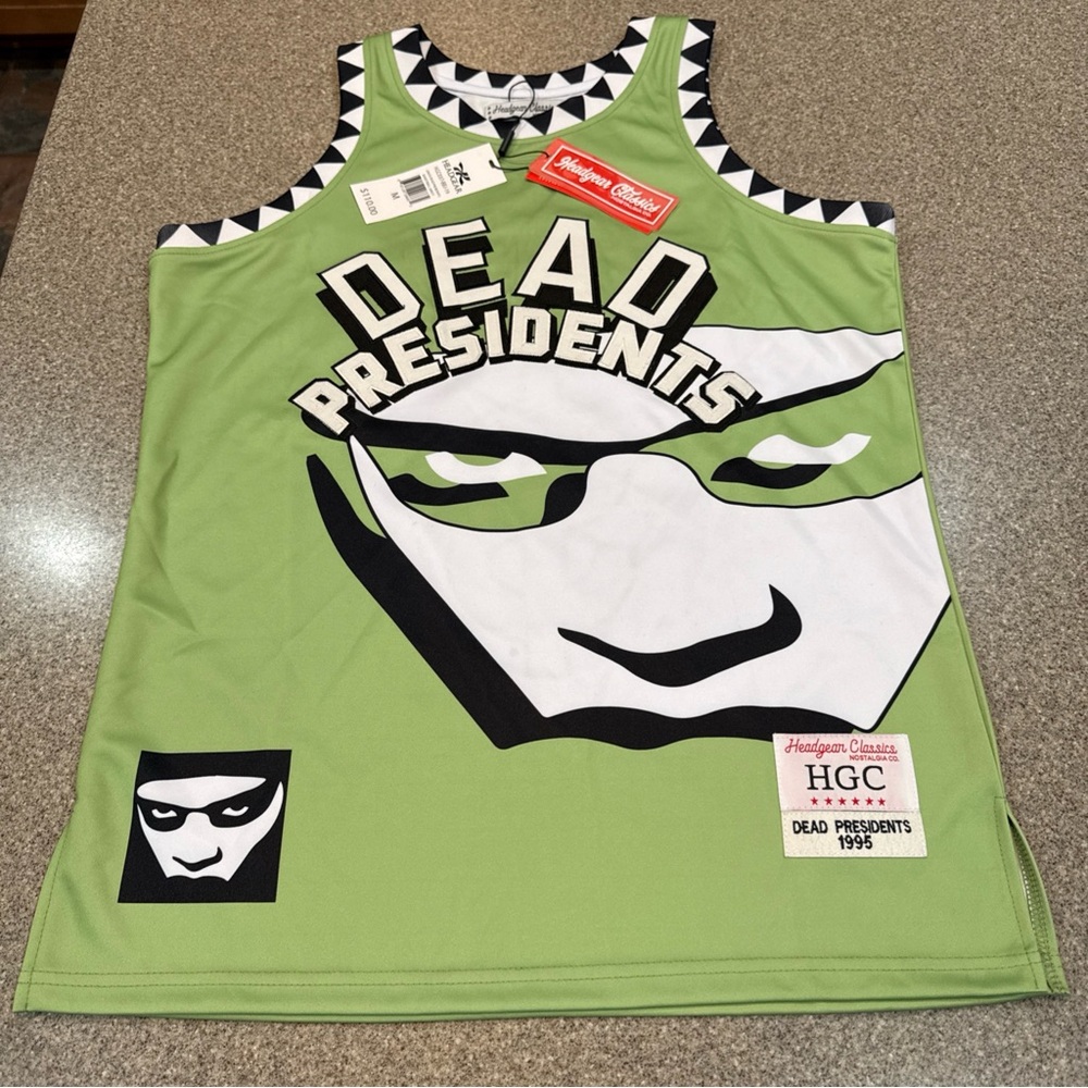 Headgear Classics - Dead Presidents Movie Basketball Jersey, White, Size M, NWT! - Picture 2 of 6